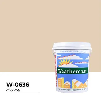 Jual Cat Tembok Mowilex Weathercoat 2.5Lt Galon Plastik - Mayang
