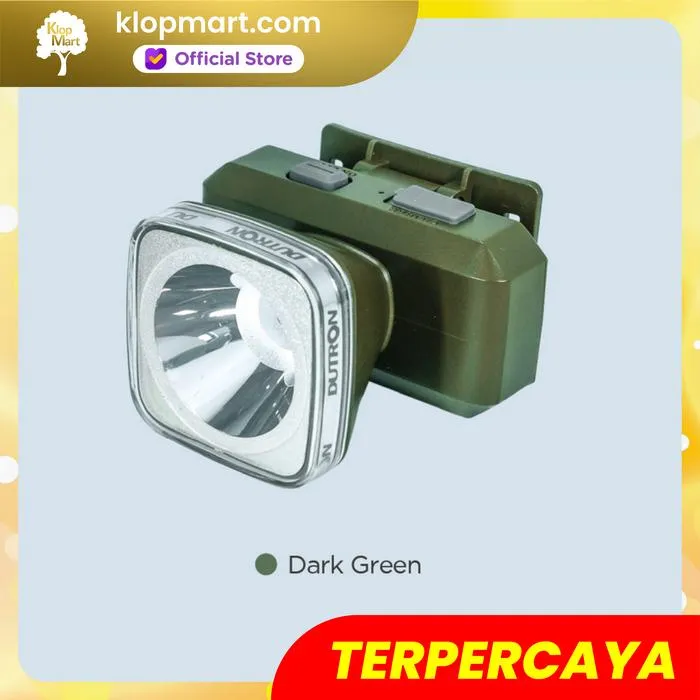 Jual DUTRON Senter Kepala LED Headlamp 7W Boxy Beam Daylight - Dark Green