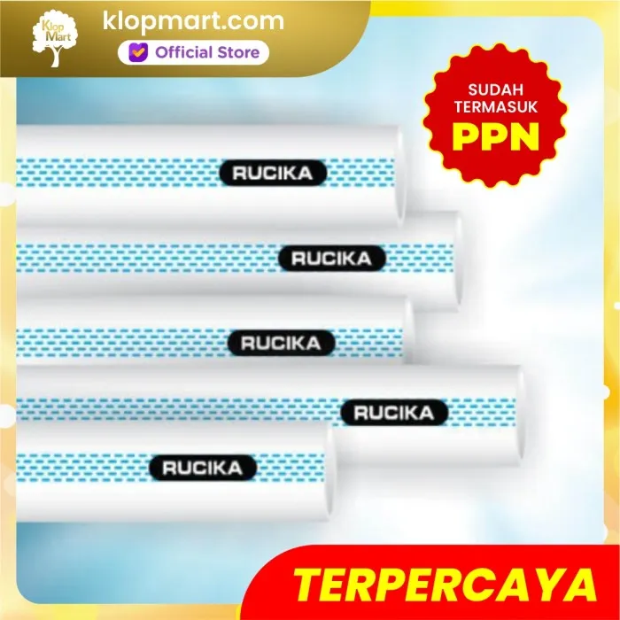 Jual Pipa PVC Rucika Standard Type AW - Ukuran : 3/4