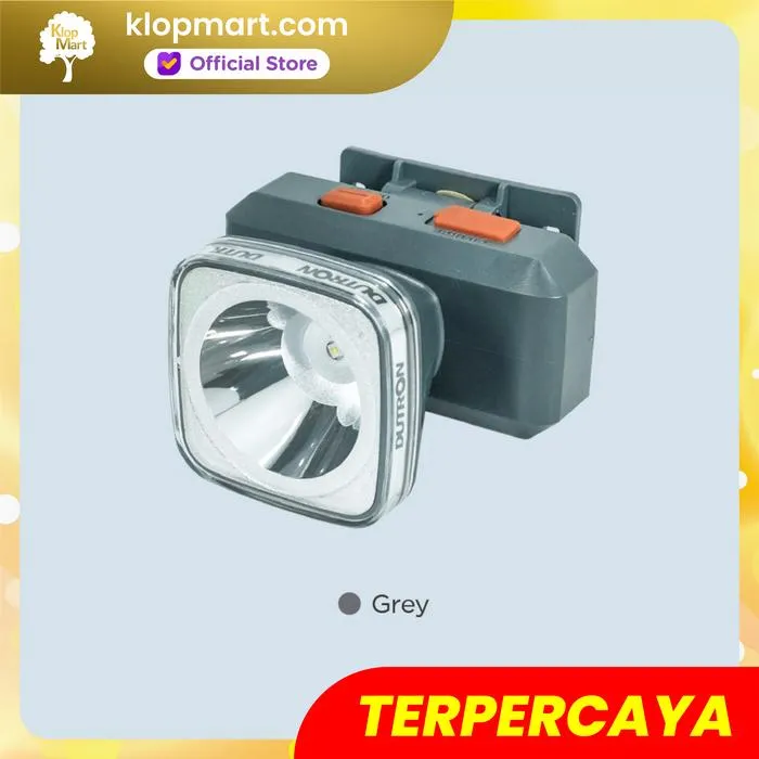 Jual DUTRON Senter Kepala LED Headlamp 7W Boxy Beam Daylight - Gray