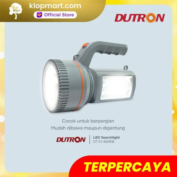 Jual DUTRON Senter Tangan Jumbo LED Searchlight Bolt 25Watt - Abu-abu