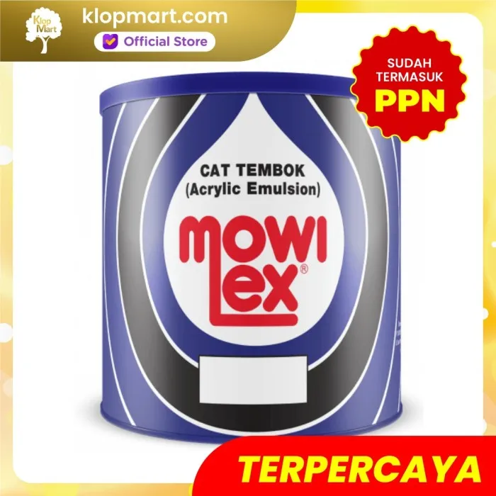 Jual Cat Tembok Mowilex Emulsion 20Lt E-200 Warna Hitam Pail Plastik