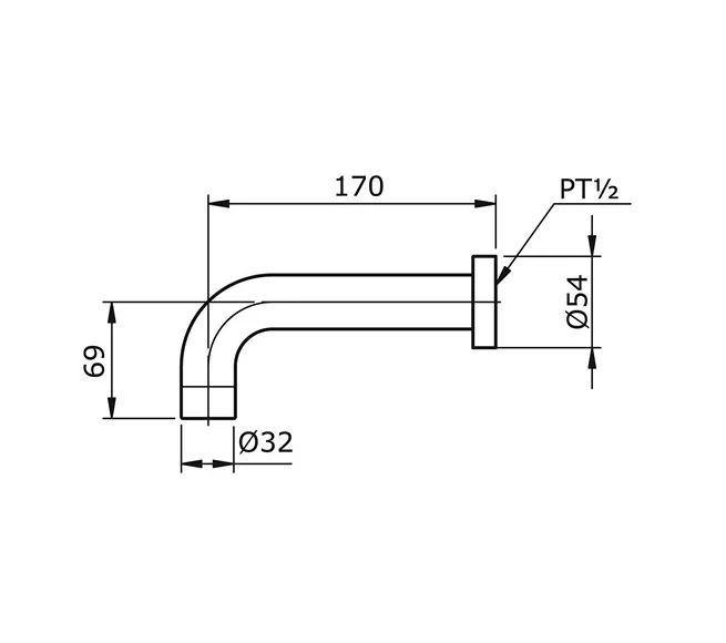 Jual Toto Bath Spout TX441SE-2