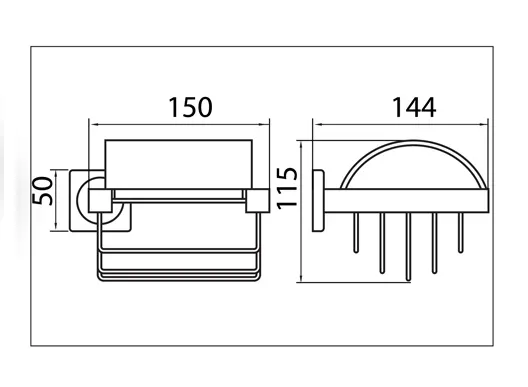 Jual Wasser BP-3005-1 Toilet Paper Holder-2