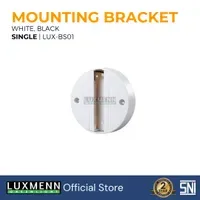 Jual Aksesoris Listrik Luxmenn LED LUX - BS01 / Track Light Bracket Railing / Rel Lampu Sorot Spotlight, Single - Putih