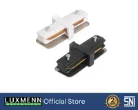 Jual Aksesoris Listrik Luxmenn LED LUX - CTL / Track Light Connector Sambungan Railing / Rel Lampu Sorot Spotlight, Lurus - Hitam