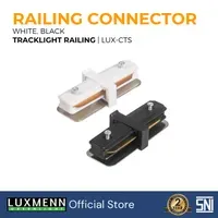 Jual Aksesoris Listrik Luxmenn LED - LUX - CTS / Track Light Connector Sambungan Railing / Rel Lampu Sorot Spotlight, Sudut - Putih