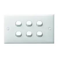 Jual Aksesoris Listrik Schneider S-Classic 1 Way Switch 6 Gangs ET36-1-2AR-WE redesign White 10 AX