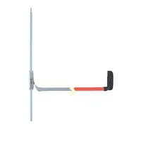 Jual Aksesoris Pintu Jendela Dekkson Panic Exit Device 2 Point Latch Rim Type PD0702 Black/Red