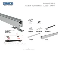 Jual Aksesoris Pintu Jendela Dekkson Sliding Rail DBL ACT Soft (Close+Open) SCO 8020 2M