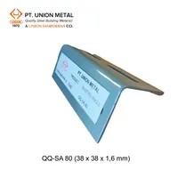 Besi Profil Union Metal Siku Lubang QQ SA 80 (38 x 38 x 1.6mm) - 4 meter