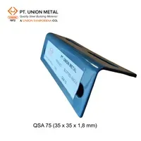 Besi Profil Union Metal Siku Lubang QSA 75 (35 x 35 x 1.8mm) - 4 meter