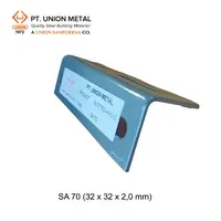Besi Profil Union Metal Siku Lubang SA 70 (32 x 32 x 2.0mm) - 3 meter