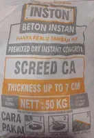 Jual Beton Instan Inston Screed CA K175 50kg