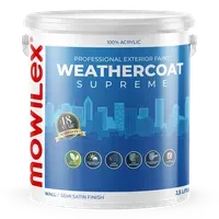 Jual Cat Dinding Mowilex Weathercoat Supreme 20L - Readymix - White
