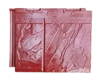 Genteng Beton Mutiara Flat Horizontal Cat Minyak - Batu, Maroon