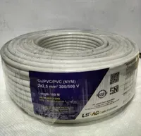 Kabel Listrik LSAG NYM 2 x 2.5 MM2 - Putih