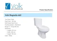 Jual Kloset Duduk Volk 663