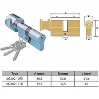 Jual Kunci Kenari Djaja Kunci KNOB CYLINDER CISA OG302-10K US14