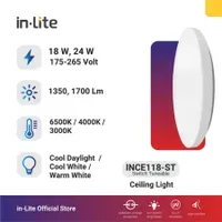 Lampu & Armatur In-Lite Ceiling Switch Tuneable / INCE118-ST / 18 Watt