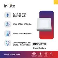 Lampu & Armatur In-Lite Outbow Panel Light / INSS628S / 18 Watt