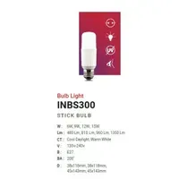 Lampu & Armatur In-Lite Stick Bulb / INBS300 / 9 Watt