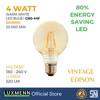 Lampu & Armatur Luxmenn Filamen Edison LUX-G80 / 4 Watt / Fitting E27 - Tipe Bohlam