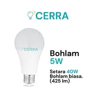 Lampu & Armatur Luxmenn LED CRA - BD005D / 5W / Lampu Bohlam - Kuning ( 3000k )