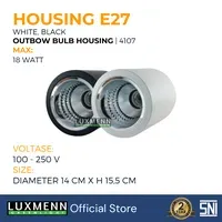 Lampu & Armatur Luxmenn LED LUX - 4107 / Downlight Outbow Housing / Housing E27 - Hitam