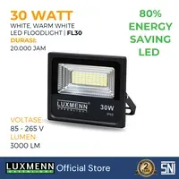 Lampu & Armatur Luxmenn LED LUX - FL30 / 30 Watt / Lampu Sorot Flood Light - Putih ( 6000k )