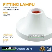 Lampu & Armatur Luxmenn LED LUX - HSE27-3AI / Fitting Lampu Plafon Bulat Bohlam E27