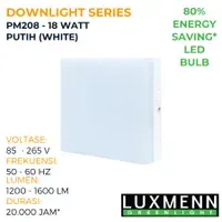 Lampu & Armatur Luxmenn LED LUX - PM208 / 18 Watt / Lampu Downlight Outbow / Kotak - Kuning ( 3000k )