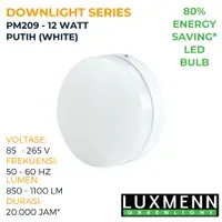 Lampu & Armatur Luxmenn LED LUX - PM209 / 12 Watt / Lampu Downlight Outbow / Bulat - Kuning ( 3000k )