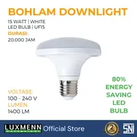 Lampu & Armatur Luxmenn LUX - UF15 / 15 Watt / Fitting E27 -Tipe Bohlam Downlight - Putih 6000k