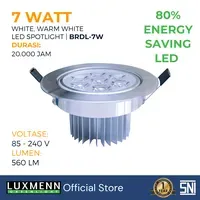 Lampu & Armatur Luxmenn LUX-BRDL / 7 Watt / Lampu Sorot Spotlight - Warm White 3000k