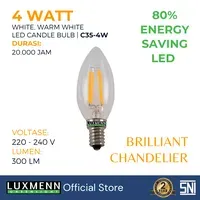 Lampu & Armatur Luxmenn LUX-C35 / 5 Watt / Fitting E14 - Tipe Bohlam - Putih 6000k