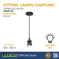 Lampu & Armatur Luxmenn LUX-HSE27-02 / Lampu Gantung Besi / E27 - Rose Gold
