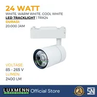 Lampu & Armatur Luxmenn LUX-TRX24-BW / 24 Watt / Track Light Body White - Tipe Spotlight - Cool White 4000k