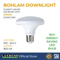 Lampu & Armatur Luxmenn LUX-UF10 / 10 Watt / Fitting E27 - Tipe Bohlam Downlight - Putih 6000k
