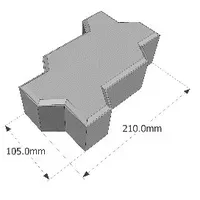 Jual Paving Block BJS Zigzag K300 8 cm