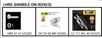 Jual Pegangan Pintu Solid HRE 61.41 US32D + DC 02-60 MK US26D + LC 111 WL-40US32D