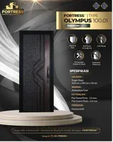 Pintu Besi/Baja Fortress Olympus single - Hitam