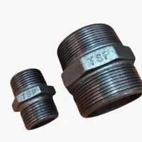 Pipa Besi Hitam & kelengkapan TSP Drat Double Nipple BS 1/2"