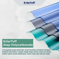 Jual Polycarbonate Solartuff Greca - Ice White, Panjang 3m