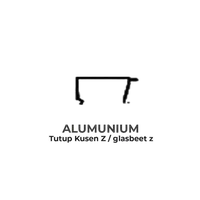 Profil Alumunium Alexindo Glass Bite 4" 4409