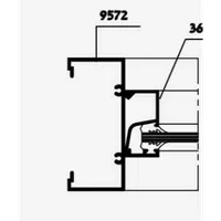 Profil Alumunium Alexindo Kusen Jendela Open Back Window Wall 9572