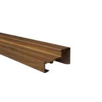 Profil Alumunium Alexindo Kusen Z 60414 - Urat Kayu Ebony