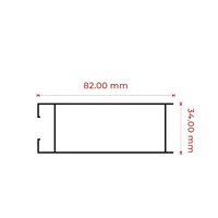 Profil Alumunium Alexindo Tiang Polos Besar 4" 0490