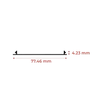 Profil Alumunium Alexindo Tutup Rata Profile Kusen 4" 0561
