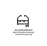 Profil Alumunium YKK Kusen Jendela 88368